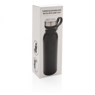 Logo trade promotional items picture of: Copper vacuum insulated bottle with carry loop