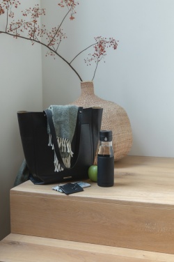 Logotrade advertising product image of: Ukiyo glass hydration tracking bottle with sleeve