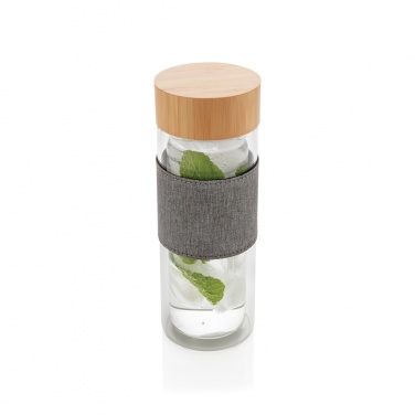 Logotrade promotional product picture of: Impact double wall borosilicate glass bottle