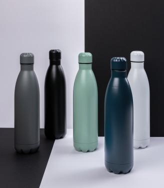 Logo trade business gifts image of: Solid colour vacuum stainless steel bottle 750ml