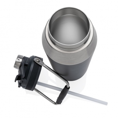 Logo trade promotional merchandise photo of: Vacuum stainless steel dual function lid bottle 1L
