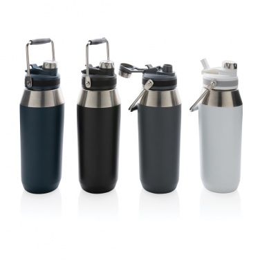 Logotrade promotional item image of: Vacuum stainless steel dual function lid bottle 1L