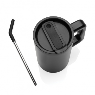 Logo trade promotional gifts picture of: Cube RCS certified recycled steel mug 800ml
