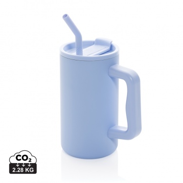 Logo trade corporate gift photo of: Cube RCS certified recycled steel mug 800ml