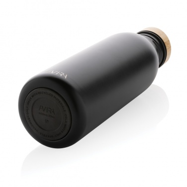 Logotrade advertising products photo of: Avira Alcor RCS Re-steel single wall water bottle 600 ML
