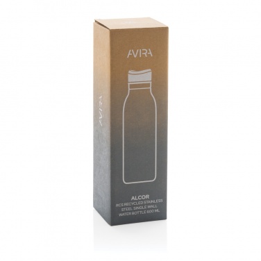 Logotrade corporate gift picture of: Avira Alcor RCS Re-steel single wall water bottle 600 ML