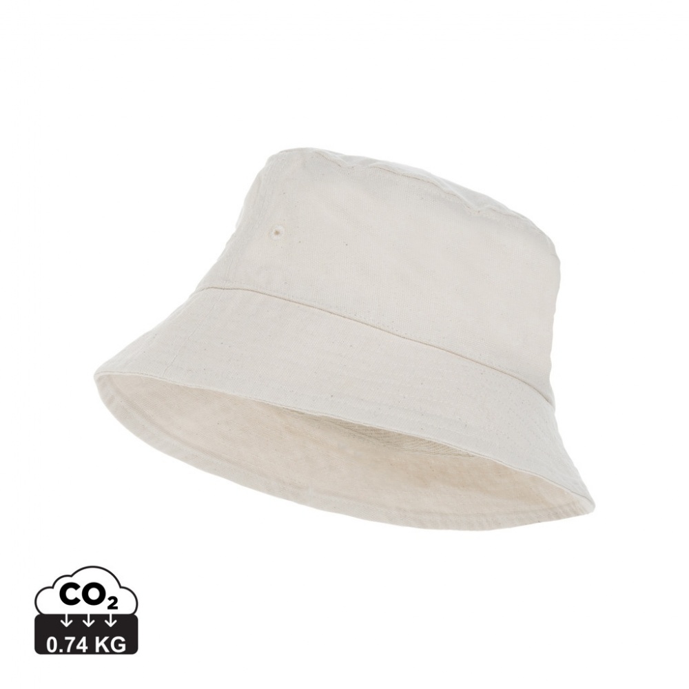 Logotrade advertising product picture of: Impact Aware™ 285 gsm rcanvas one size bucket hat undyed