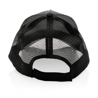 Logo trade promotional gifts image of: Impact AWARE™ Brushed rcotton 5 panel trucker cap 190gr