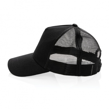 Logotrade promotional giveaway picture of: Impact AWARE™ Brushed rcotton 5 panel trucker cap 190gr