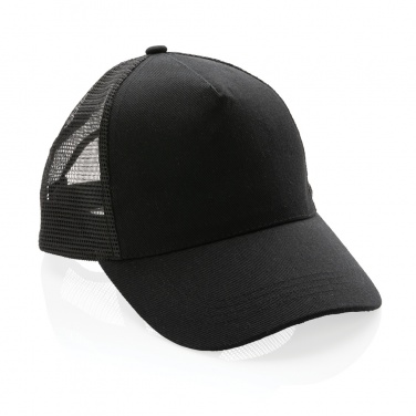 Logo trade promotional items picture of: Impact AWARE™ Brushed rcotton 5 panel trucker cap 190gr
