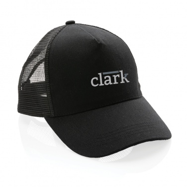Logotrade business gift image of: Impact AWARE™ Brushed rcotton 5 panel trucker cap 190gr