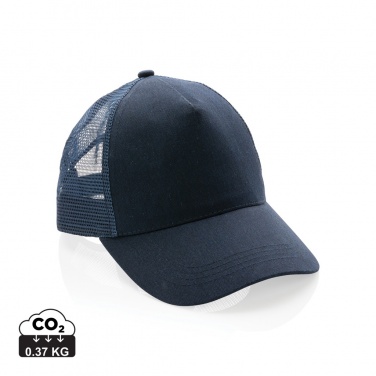 Logotrade corporate gift image of: Impact AWARE™ Brushed rcotton 5 panel trucker cap 190gr