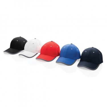 Logotrade promotional products photo of: Impact AWARE™ Brushed rcotton 6 panel contrast cap 280gr