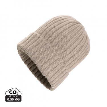 Logo trade promotional products picture of: Kennedi AWARE™ Polylana® beanie with large rib