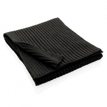Logo trade advertising products image of: Impact AWARE™ Polylana® knitted scarf 180 x 25cm