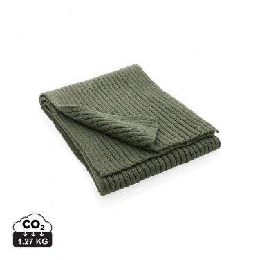Logotrade advertising product image of: Impact AWARE™ Polylana® knitted scarf 180 x 25cm