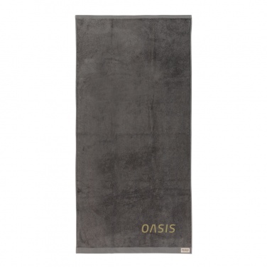 Logo trade promotional gifts image of: Ukiyo Sakura AWARE™ 500 gsm bath towel 70x140cm