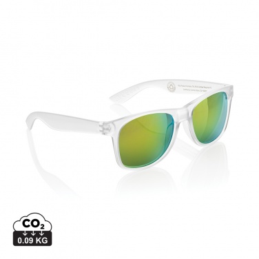 Logo trade promotional gift photo of: Gleam RCS recycled PC mirror lens sunglasses