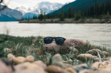 Logo trade corporate gifts image of: Swiss Peak RCS rplastic polarised sunglasses