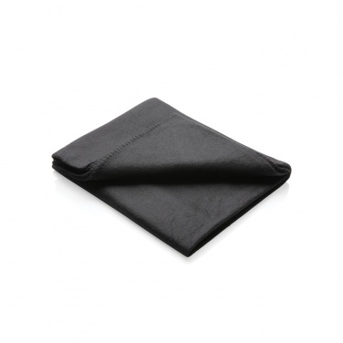Logo trade promotional giveaways image of: Fleece blanket in pouch