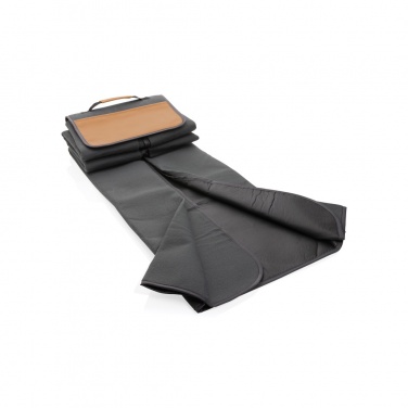 Logo trade promotional gifts picture of: Impact AWARE™ RPET picnic blanket with PU cover