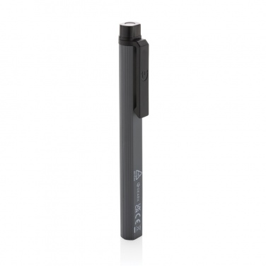 Logo trade promotional item photo of: Gear X RCS recycled plastic USB rechargeable pen light