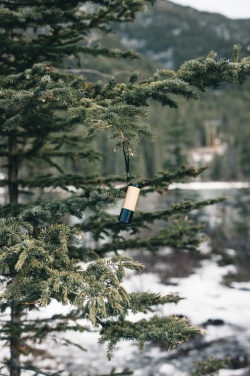 Logo trade promotional merchandise photo of: Bamboo and RCS certfied recycled plastic torch