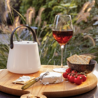 Logotrade promotional gift image of: SolarGlow RCS recycled ABS USB-rechargeable outdoor light