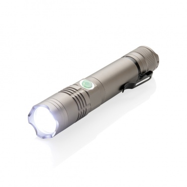 Logo trade advertising product photo of: Rechargeable 3W flashlight