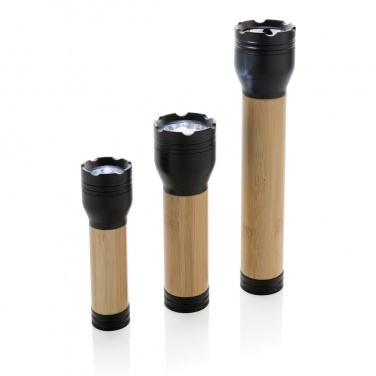 Logotrade promotional gift image of: Lucid 5W RCS certified recycled plastic & bamboo torch