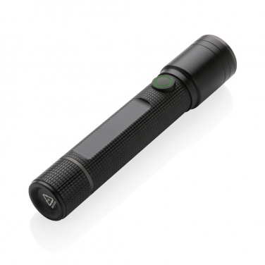 Logo trade promotional merchandise picture of: Gear X RCS recycled aluminum USB-rechargeable torch