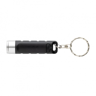 Logo trade promotional giveaway photo of: Globix RCS recycled plastic USB re-chargeable keychain torch