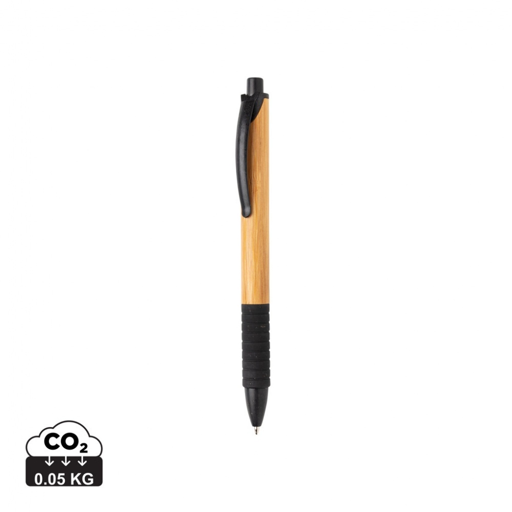 Logo trade promotional merchandise photo of: Bamboo & wheat straw pen