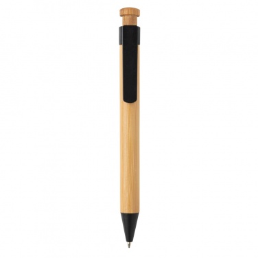 Logotrade promotional products photo of: Bamboo pen with wheatstraw clip