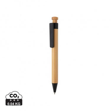 Logotrade promotional giveaway image of: Bamboo pen with wheatstraw clip
