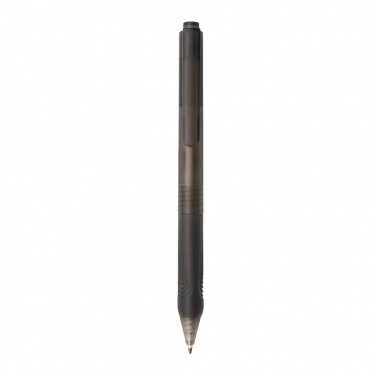 Logotrade corporate gift image of: X9 frosted pen with silicone grip