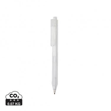 Logotrade promotional merchandise photo of: X9 frosted pen with silicone grip