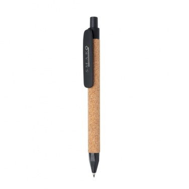 Logo trade promotional giveaway photo of: Write wheatstraw and cork pen