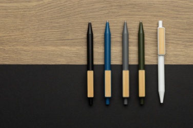 Logo trade business gifts image of: GRS RABS pen with bamboo clip