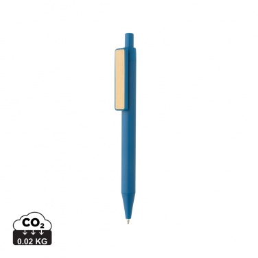 Logo trade corporate gifts image of: GRS RABS pen with bamboo clip