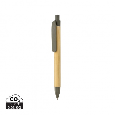 Logo trade corporate gift photo of: Write responsible recycled paper barrel pen