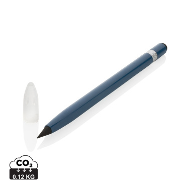 Logo trade promotional giveaways picture of: Aluminum inkless pen with eraser