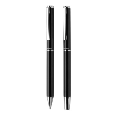 Logotrade advertising product picture of: Swiss Peak Cedar RCS certified recycled aluminum pen set