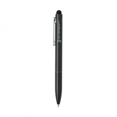 Logo trade promotional gift photo of: Kymi RCS certified recycled aluminium pen with stylus