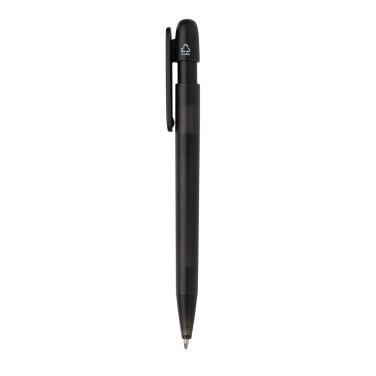 Logo trade promotional items picture of: Devin GRS certified RABS pen transparent