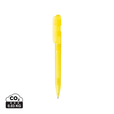 Logo trade advertising product photo of: Devin GRS certified RABS pen transparent