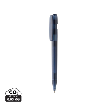 Logo trade promotional items image of: Devin GRS certified RABS pen transparent