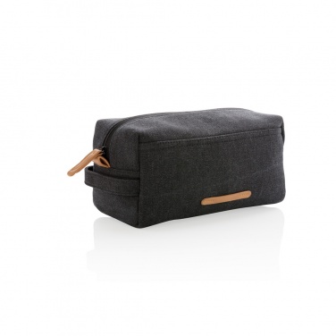 Logo trade business gift photo of: Canvas toiletry bag PVC free