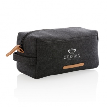 Logotrade promotional products photo of: Canvas toiletry bag PVC free