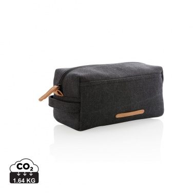 Logotrade corporate gift picture of: Canvas toiletry bag PVC free